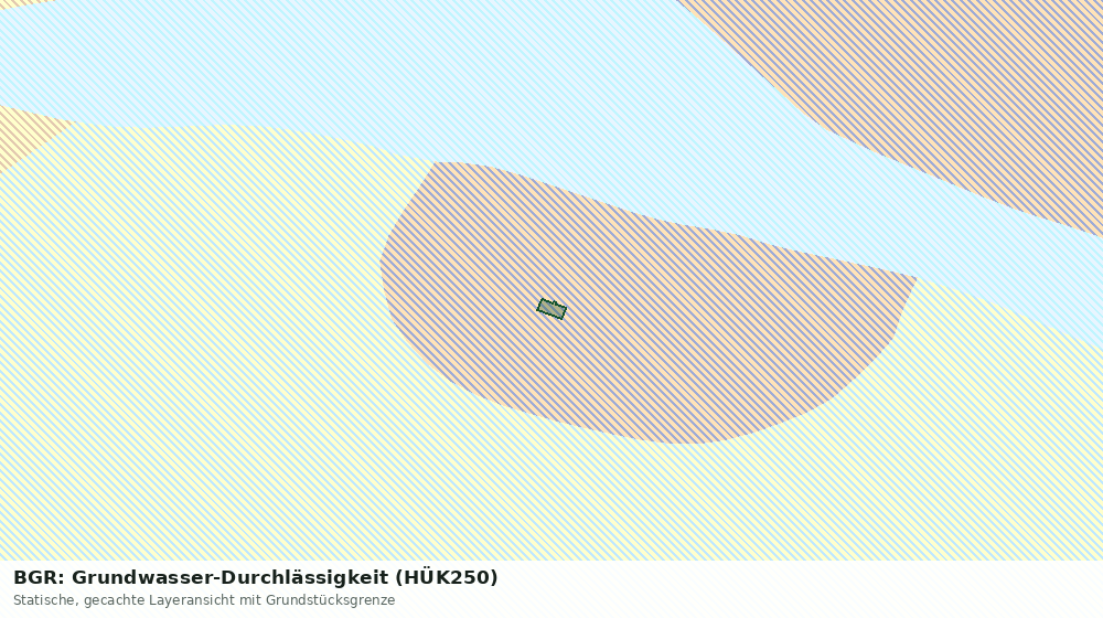 Statische Kartenansicht: BGR: Grundwasser-Durchlässigkeit (HÜK250)