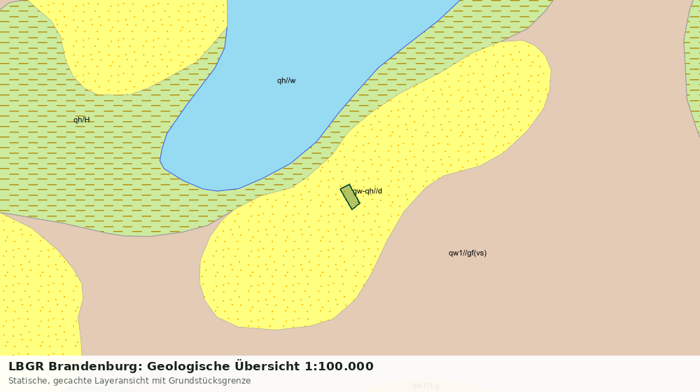 Statische Kartenansicht: LBGR Brandenburg: Geologische Übersicht 1:100.000