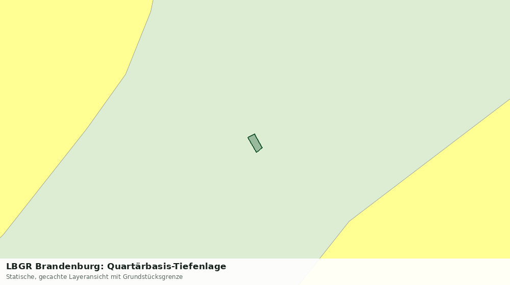 Statische Kartenansicht: LBGR Brandenburg: Quartärbasis-Tiefenlage