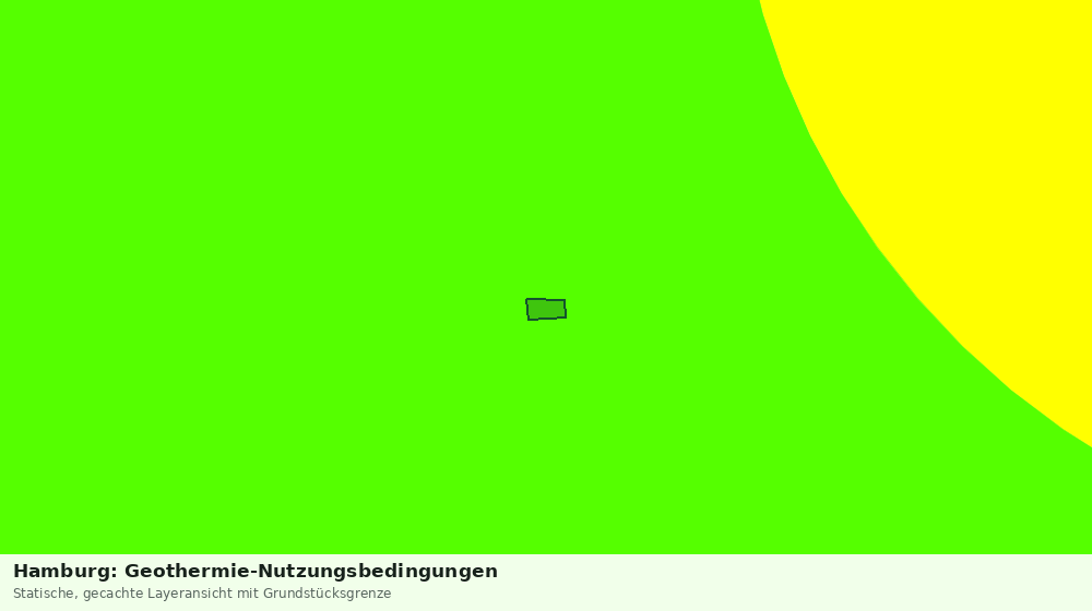 Statische Kartenansicht: Hamburg: Geothermie-Nutzungsbedingungen