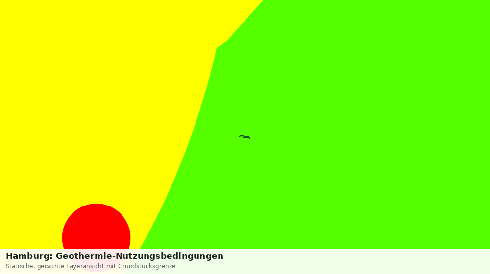 Statische Kartenansicht: Hamburg: Geothermie-Nutzungsbedingungen