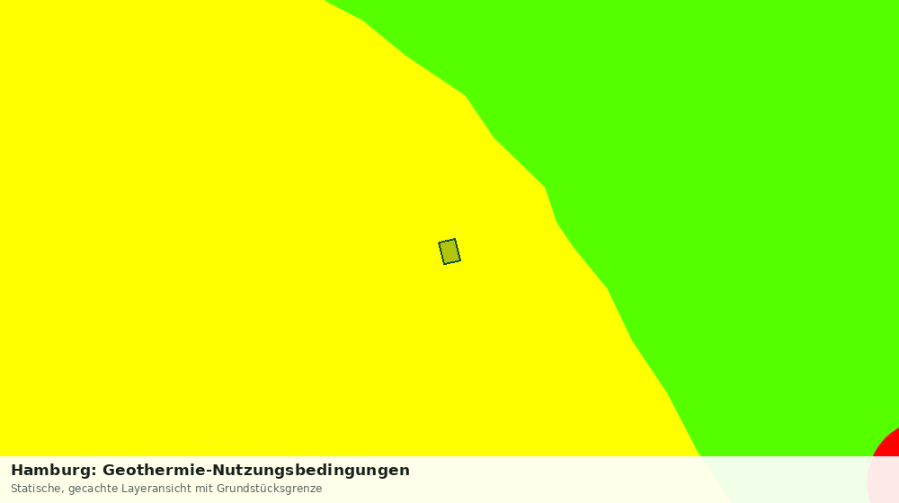 Statische Kartenansicht: Hamburg: Geothermie-Nutzungsbedingungen