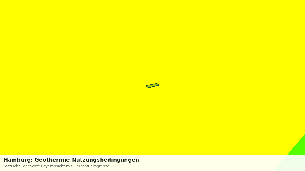 Statische Kartenansicht: Hamburg: Geothermie-Nutzungsbedingungen