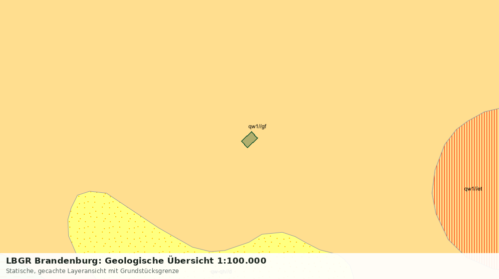 Statische Kartenansicht: LBGR Brandenburg: Geologische Übersicht 1:100.000