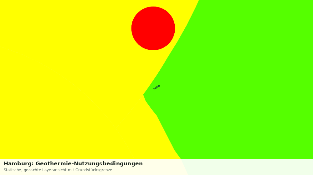 Statische Kartenansicht: Hamburg: Geothermie-Nutzungsbedingungen