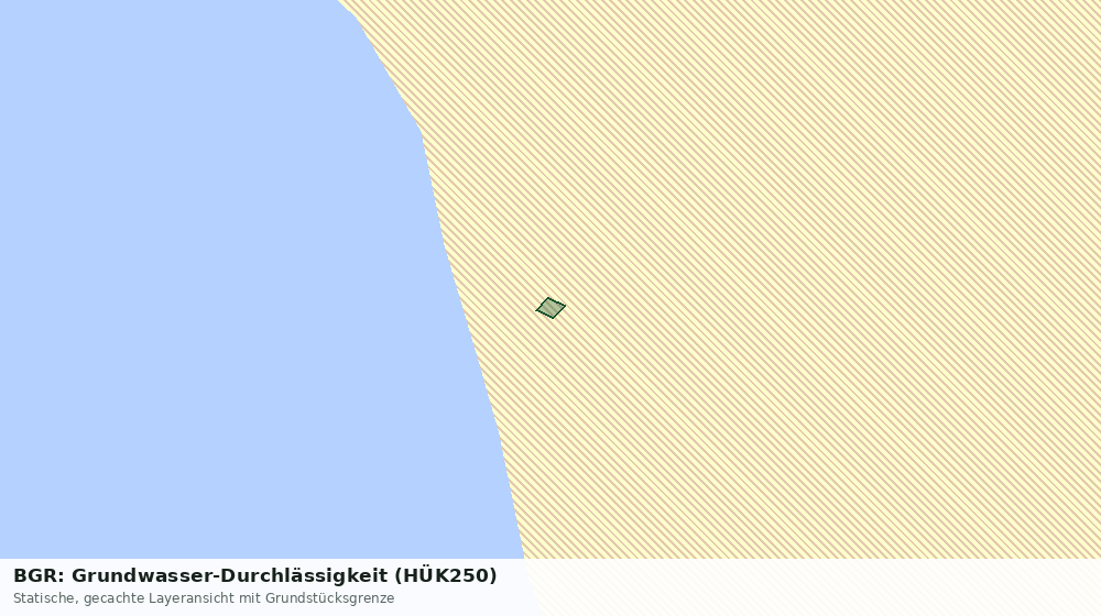 Statische Kartenansicht: BGR: Grundwasser-Durchlässigkeit (HÜK250)