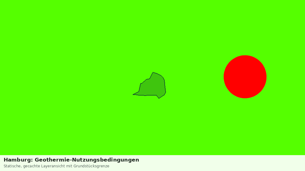 Statische Kartenansicht: Hamburg: Geothermie-Nutzungsbedingungen