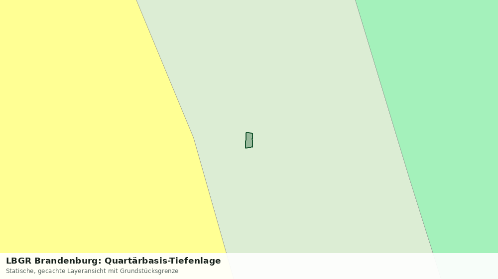 Statische Kartenansicht: LBGR Brandenburg: Quartärbasis-Tiefenlage