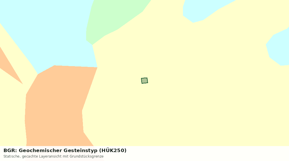 Statische Kartenansicht: BGR: Geochemischer Gesteinstyp (HÜK250)