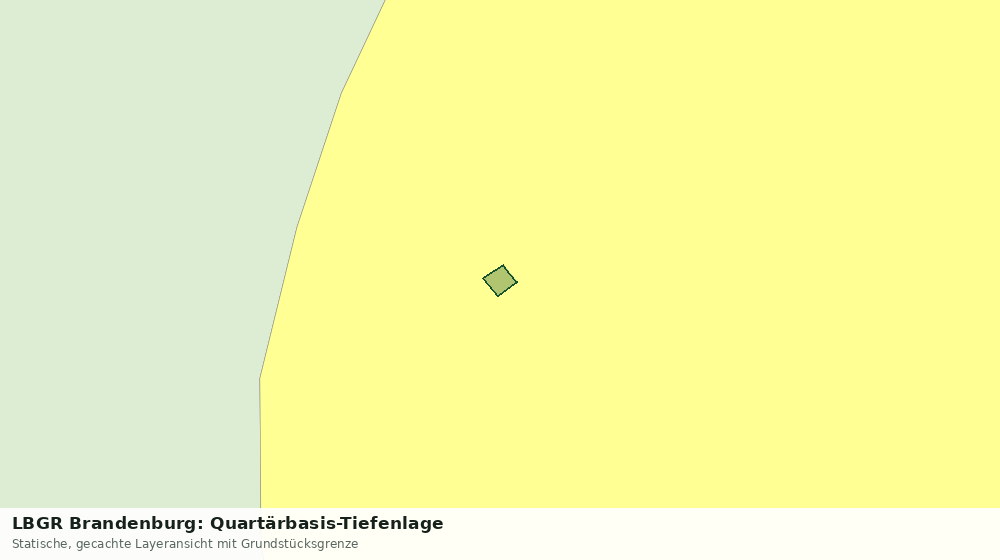 Statische Kartenansicht: LBGR Brandenburg: Quartärbasis-Tiefenlage