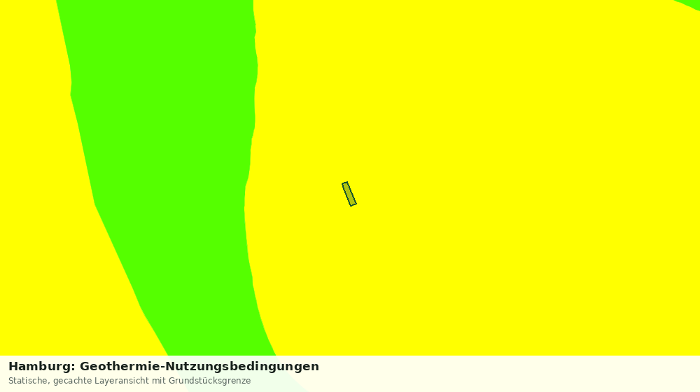 Statische Kartenansicht: Hamburg: Geothermie-Nutzungsbedingungen