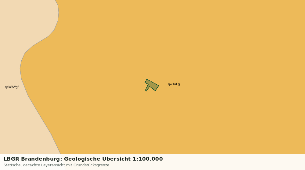 Statische Kartenansicht: LBGR Brandenburg: Geologische Übersicht 1:100.000