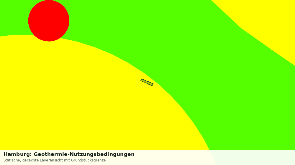 Statische Kartenansicht: Hamburg: Geothermie-Nutzungsbedingungen