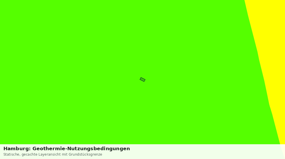 Statische Kartenansicht: Hamburg: Geothermie-Nutzungsbedingungen