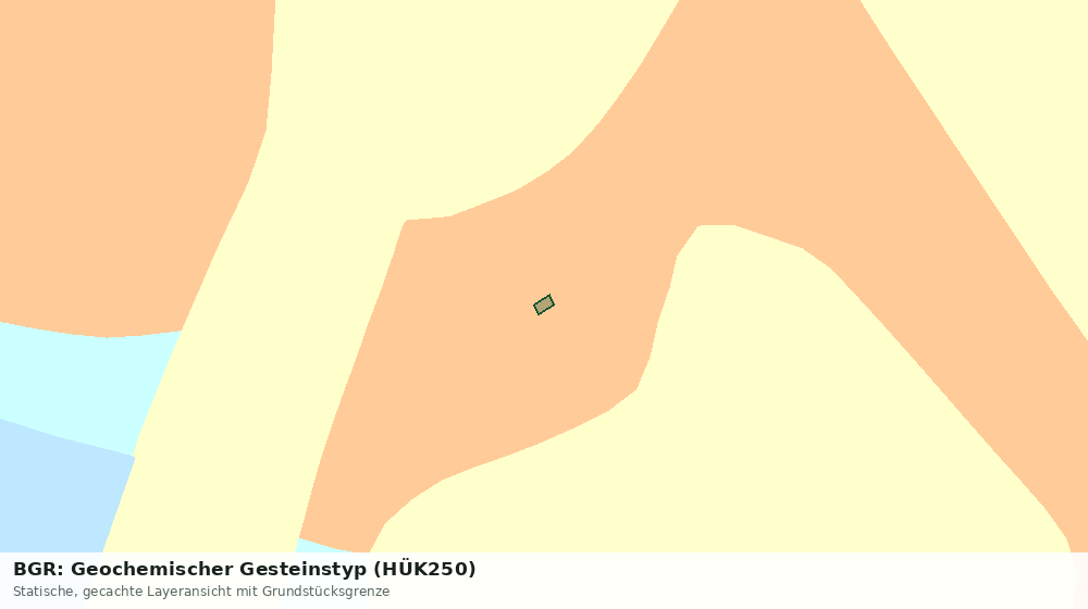 Statische Kartenansicht: BGR: Geochemischer Gesteinstyp (HÜK250)