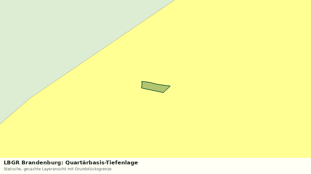 Statische Kartenansicht: LBGR Brandenburg: Quartärbasis-Tiefenlage