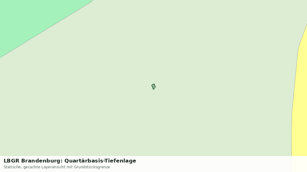 Statische Kartenansicht: LBGR Brandenburg: Quartärbasis-Tiefenlage