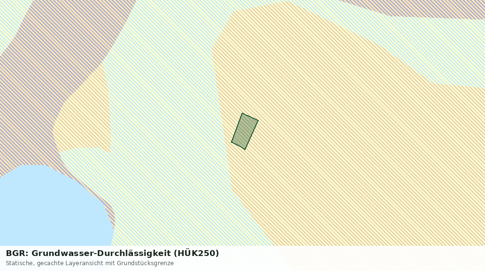 Statische Kartenansicht: BGR: Grundwasser-Durchlässigkeit (HÜK250)