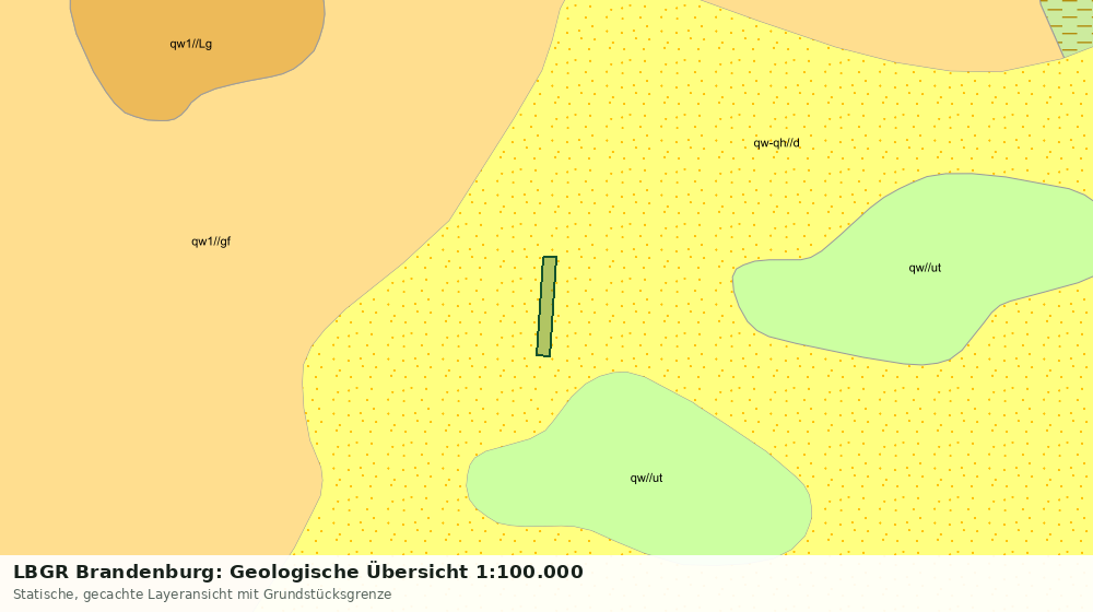 Statische Kartenansicht: LBGR Brandenburg: Geologische Übersicht 1:100.000