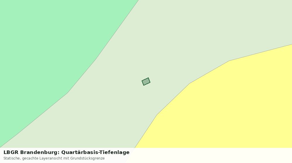 Statische Kartenansicht: LBGR Brandenburg: Quartärbasis-Tiefenlage