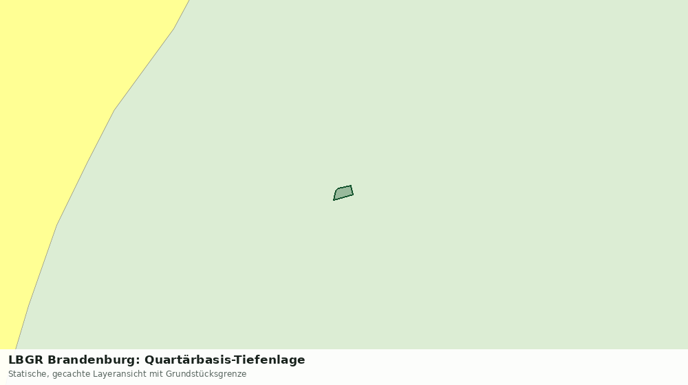 Statische Kartenansicht: LBGR Brandenburg: Quartärbasis-Tiefenlage