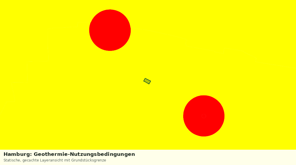 Statische Kartenansicht: Hamburg: Geothermie-Nutzungsbedingungen
