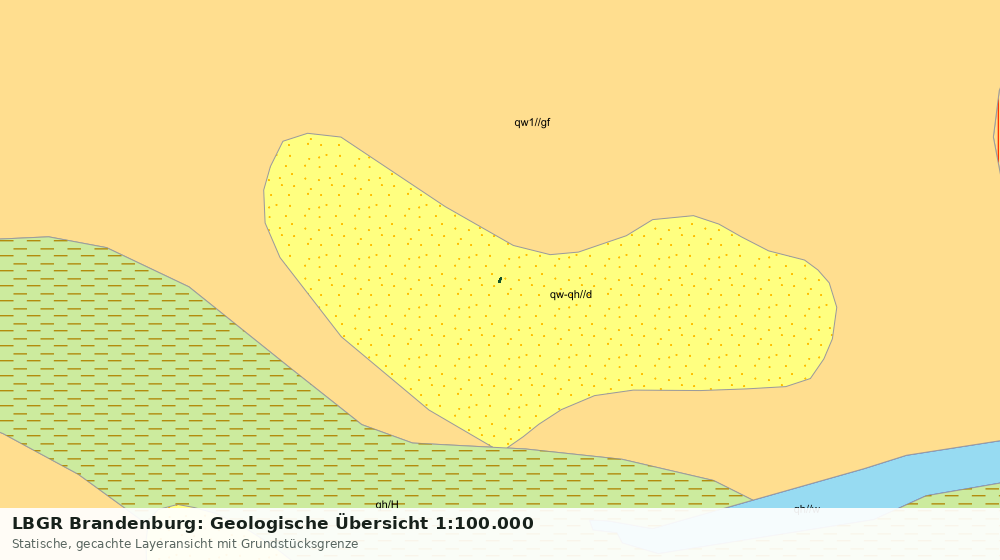 Statische Kartenansicht: LBGR Brandenburg: Geologische Übersicht 1:100.000