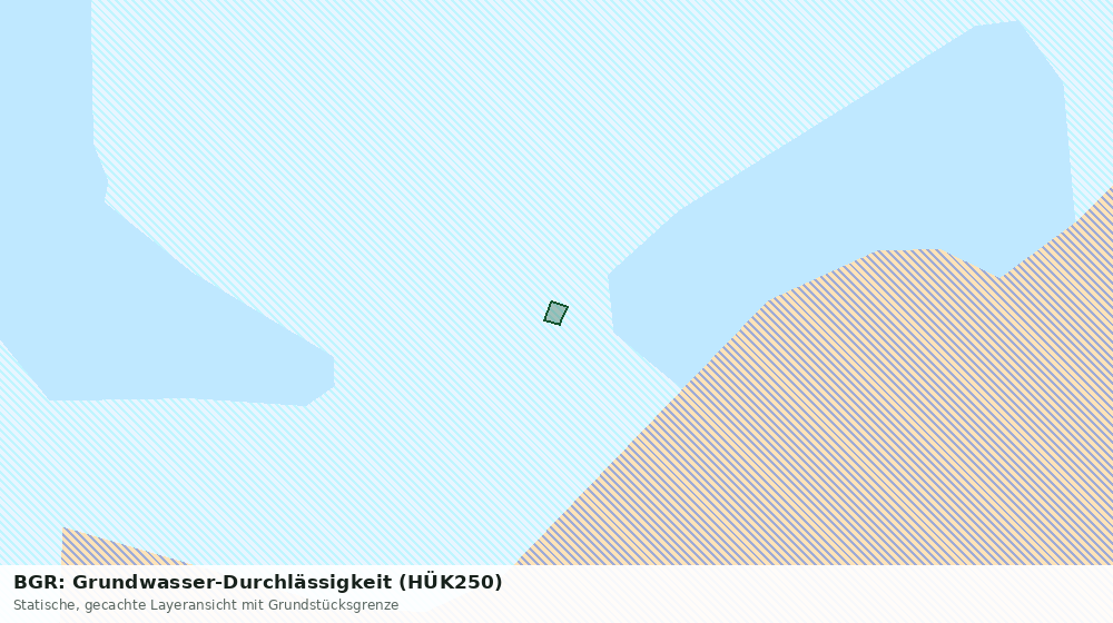 Statische Kartenansicht: BGR: Grundwasser-Durchlässigkeit (HÜK250)