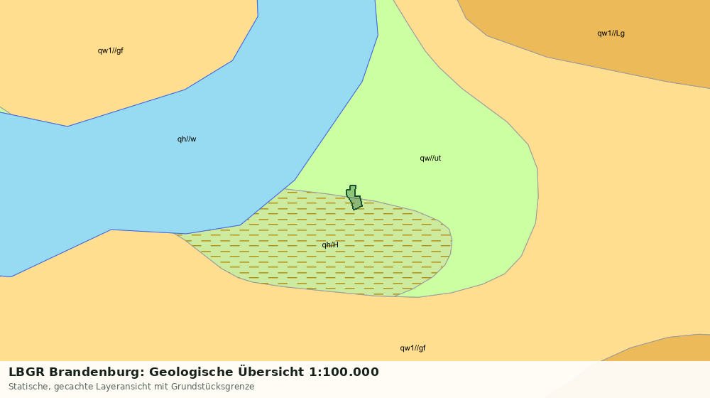 Statische Kartenansicht: LBGR Brandenburg: Geologische Übersicht 1:100.000