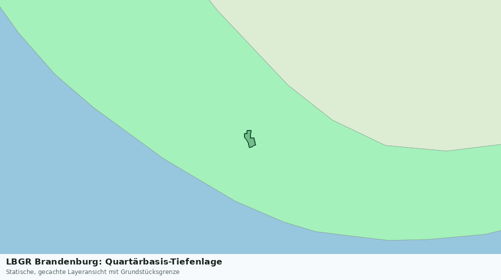 Statische Kartenansicht: LBGR Brandenburg: Quartärbasis-Tiefenlage