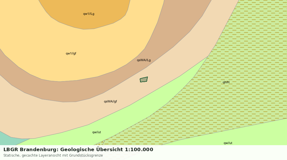 Statische Kartenansicht: LBGR Brandenburg: Geologische Übersicht 1:100.000