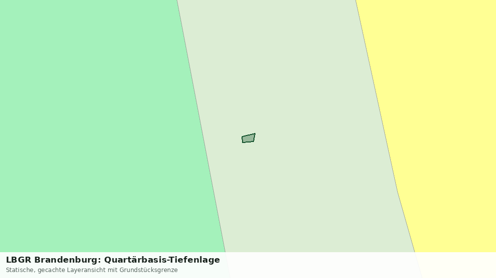 Statische Kartenansicht: LBGR Brandenburg: Quartärbasis-Tiefenlage