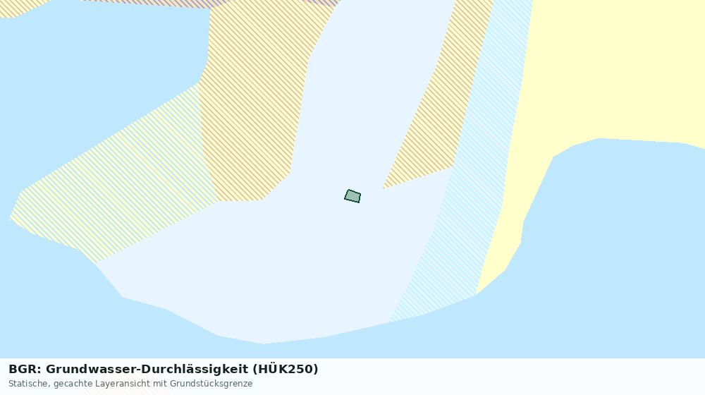 Statische Kartenansicht: BGR: Grundwasser-Durchlässigkeit (HÜK250)