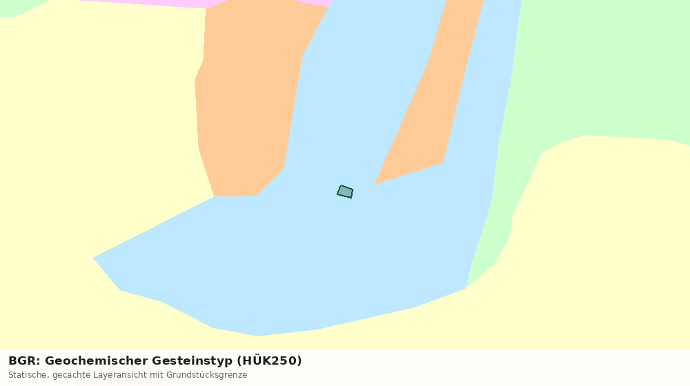 Statische Kartenansicht: BGR: Geochemischer Gesteinstyp (HÜK250)