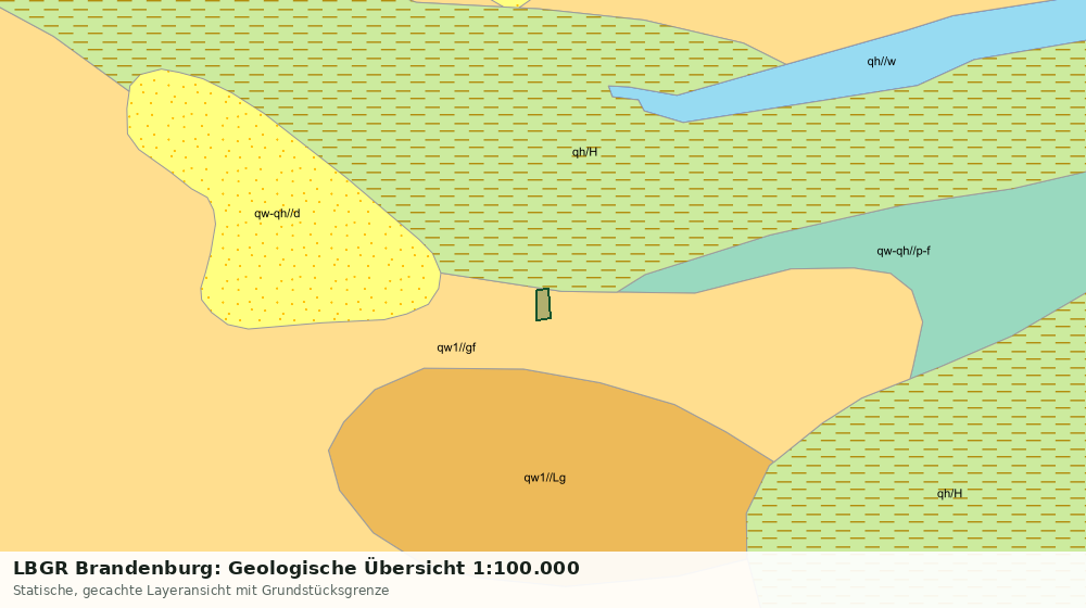 Statische Kartenansicht: LBGR Brandenburg: Geologische Übersicht 1:100.000