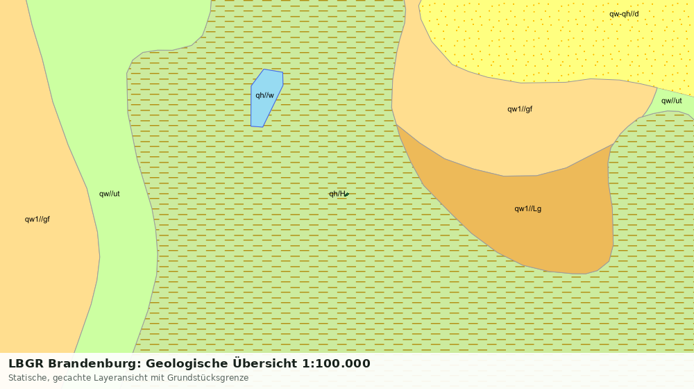 Statische Kartenansicht: LBGR Brandenburg: Geologische Übersicht 1:100.000