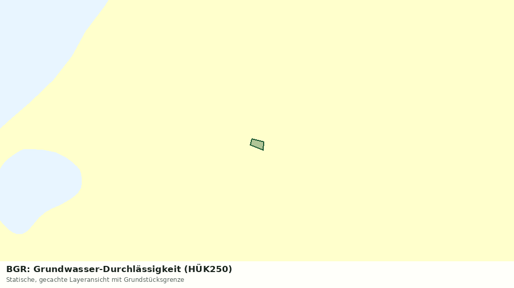 Statische Kartenansicht: BGR: Grundwasser-Durchlässigkeit (HÜK250)
