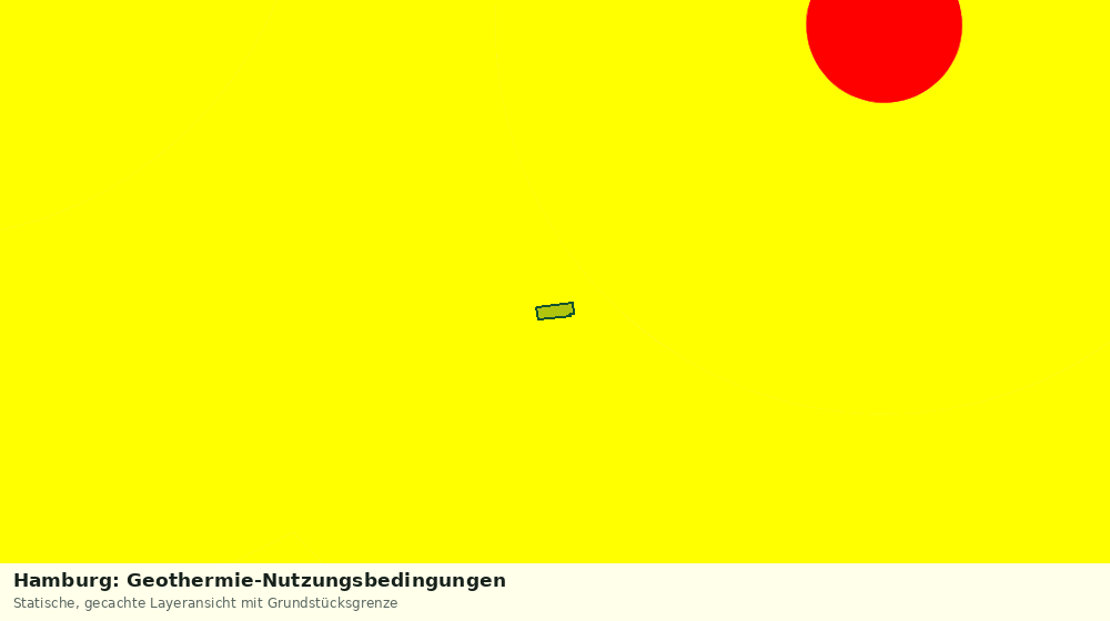 Statische Kartenansicht: Hamburg: Geothermie-Nutzungsbedingungen