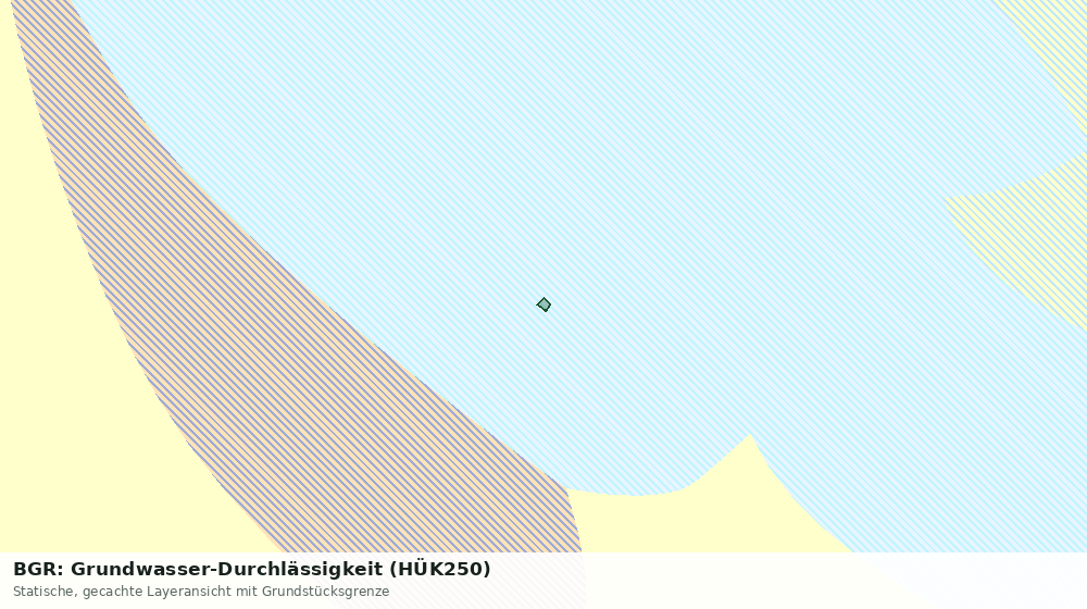 Statische Kartenansicht: BGR: Grundwasser-Durchlässigkeit (HÜK250)