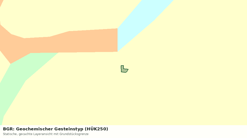 Statische Kartenansicht: BGR: Geochemischer Gesteinstyp (HÜK250)