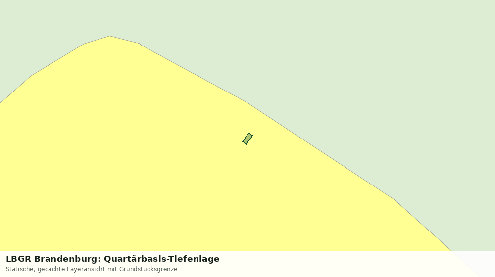 Statische Kartenansicht: LBGR Brandenburg: Quartärbasis-Tiefenlage