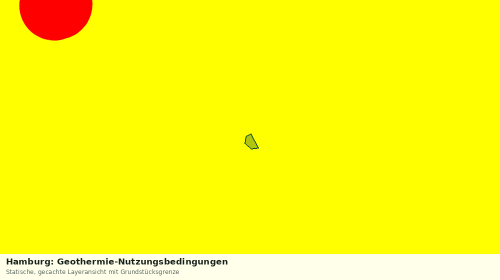 Statische Kartenansicht: Hamburg: Geothermie-Nutzungsbedingungen
