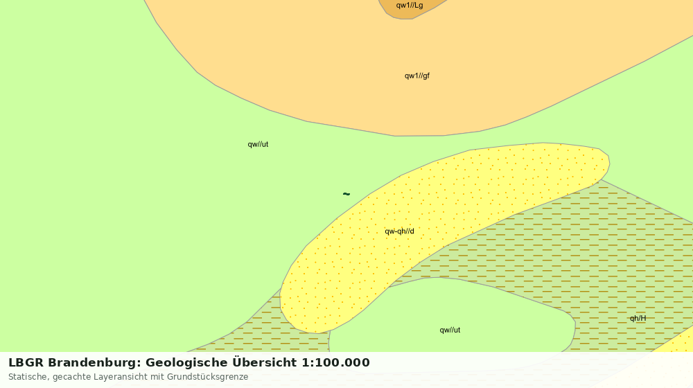 Statische Kartenansicht: LBGR Brandenburg: Geologische Übersicht 1:100.000