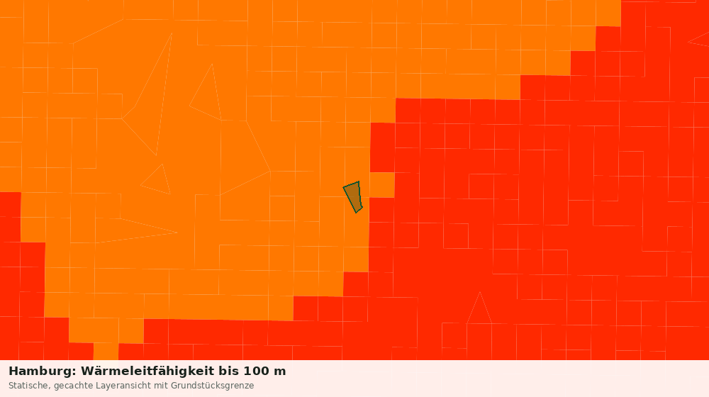 Statische Kartenansicht: Hamburg: Wärmeleitfähigkeit bis 100 m