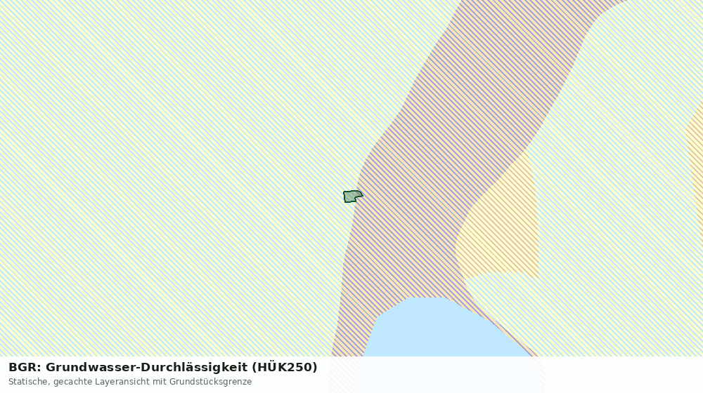 Statische Kartenansicht: BGR: Grundwasser-Durchlässigkeit (HÜK250)