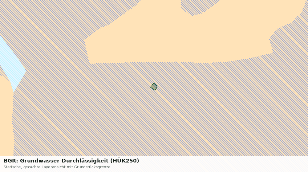 Statische Kartenansicht: BGR: Grundwasser-Durchlässigkeit (HÜK250)