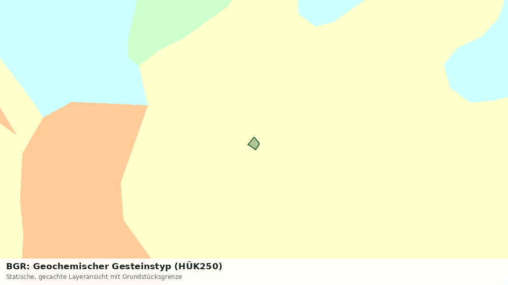 Statische Kartenansicht: BGR: Geochemischer Gesteinstyp (HÜK250)