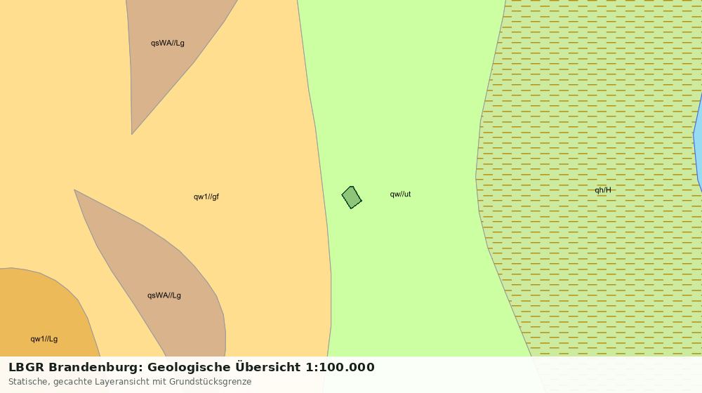 Statische Kartenansicht: LBGR Brandenburg: Geologische Übersicht 1:100.000