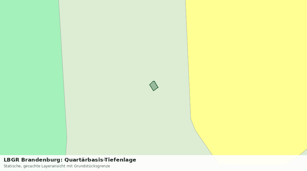 Statische Kartenansicht: LBGR Brandenburg: Quartärbasis-Tiefenlage
