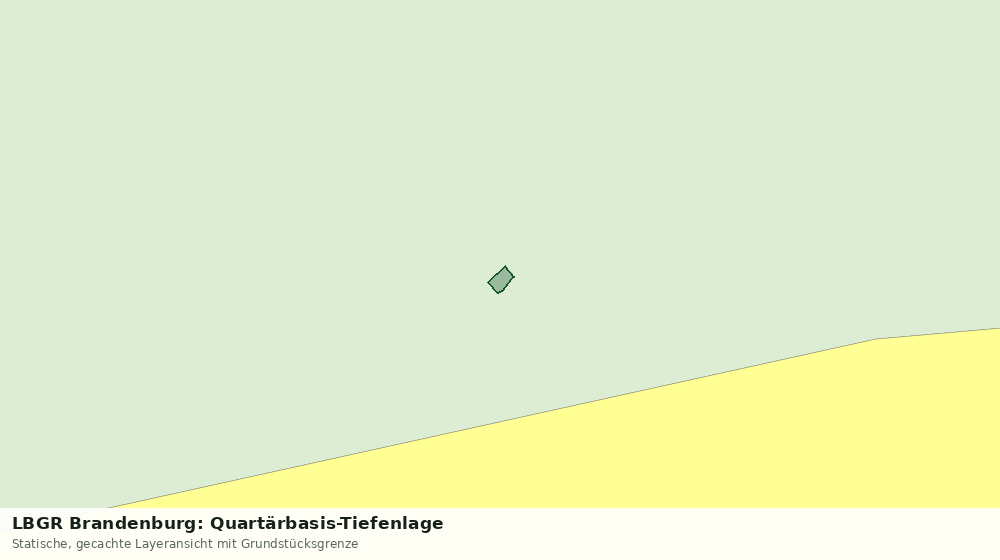 Statische Kartenansicht: LBGR Brandenburg: Quartärbasis-Tiefenlage